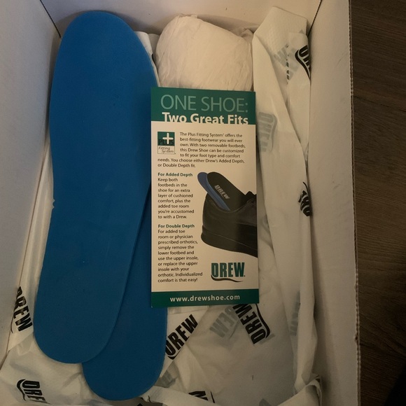 Seriously Comfortable Supportive BNIB Black Leather DREW Specialty Shoes Size 7 - Picture 9 of 11